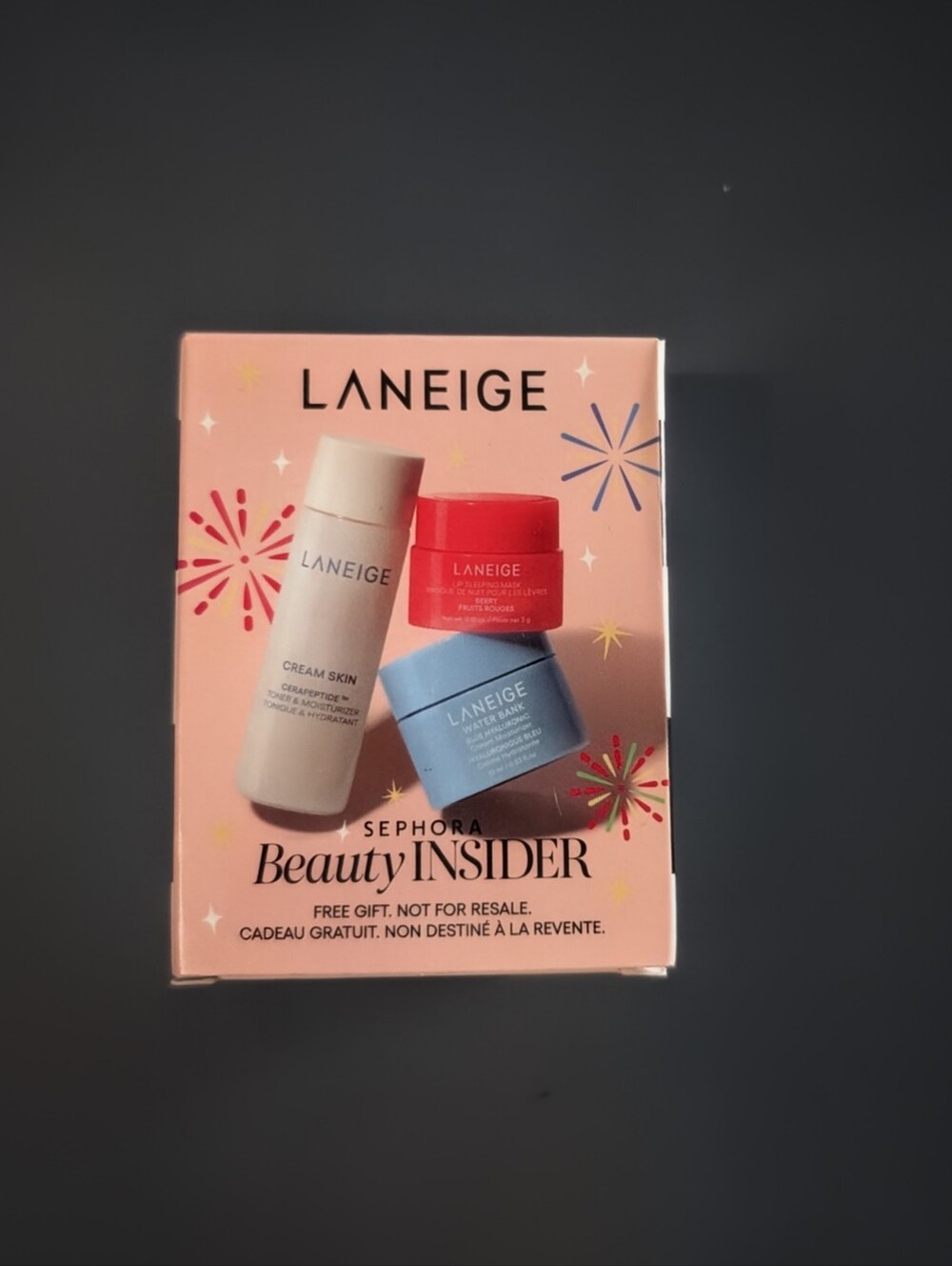 LANEIGE Mini Skincare Set – Pink, Red, Blue